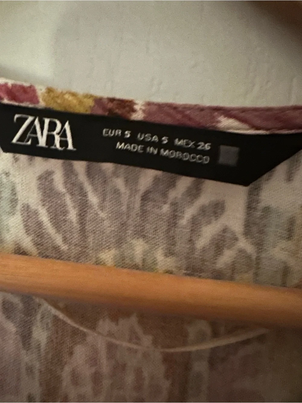 Zara Multicolor Floral Wrap Crop Top